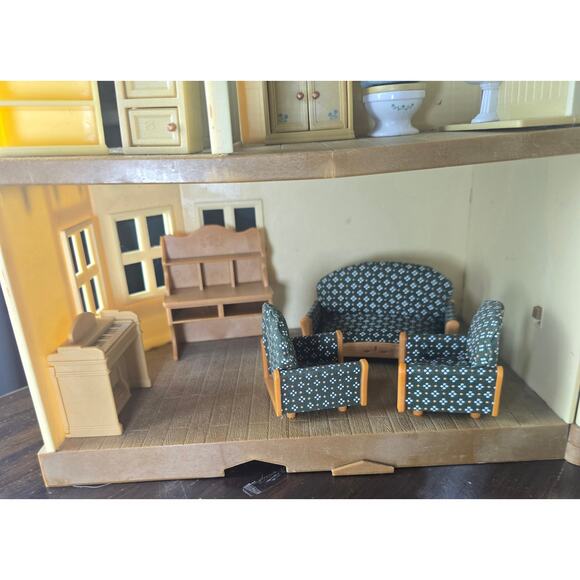 Calico Critters EPOCH Sylvanian Families Red Roof Country Home LOTS of Furniture - Picture 6 of 13